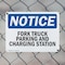 Signmission Fork Truck Parking And Charging Station, 10 in W x Rectangle, Plastic OS-2PACK-NS-P-710-L-12879 - alternate 5